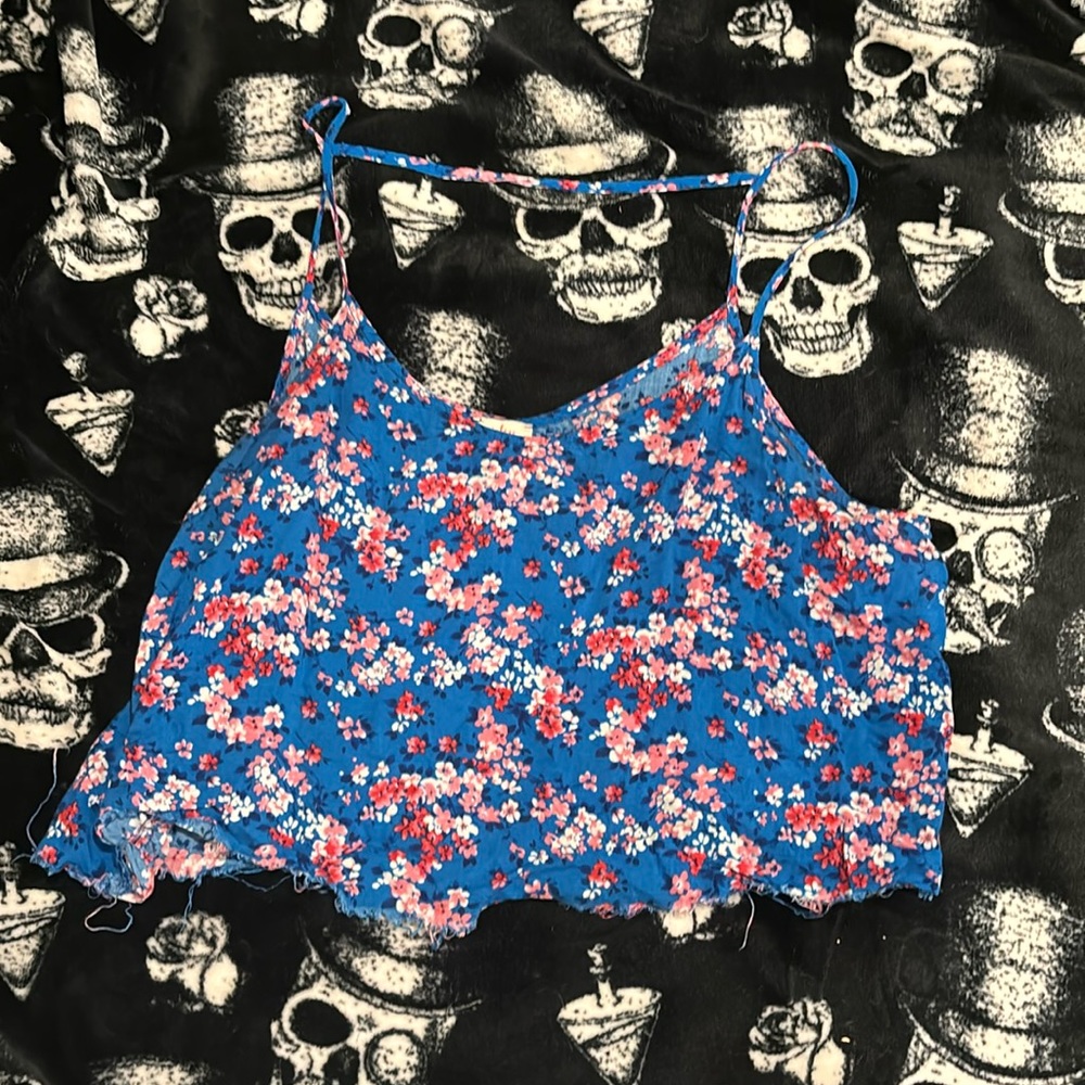 Flower shirt with back strap from pixley size L